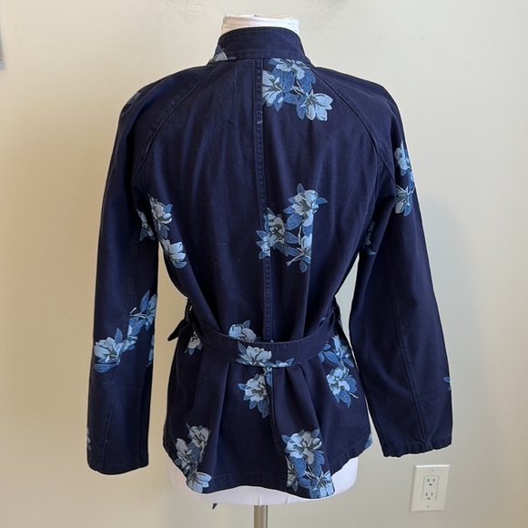 Draper James Navy Floral Field Jacket - Picture 4 of 10